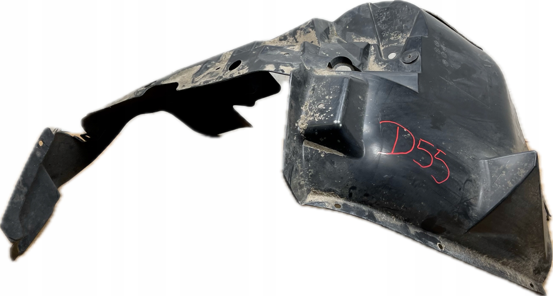 D55 JEEP WRANGLER III JK 2007 - 2018 mudguard front left 55157117AI