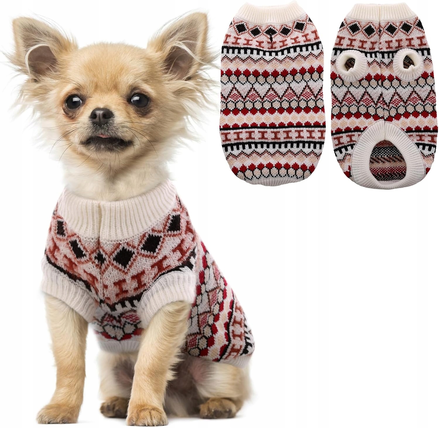 Levně Svetry pro psy Svetry pro psy v boho stylu, vánoční svetr