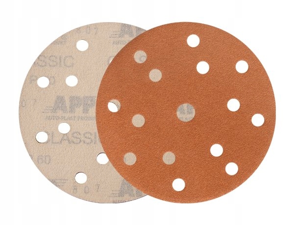 Krążek ścierny brązowy 14+1 otworów| d150 gradacja P800 10 sztuk App