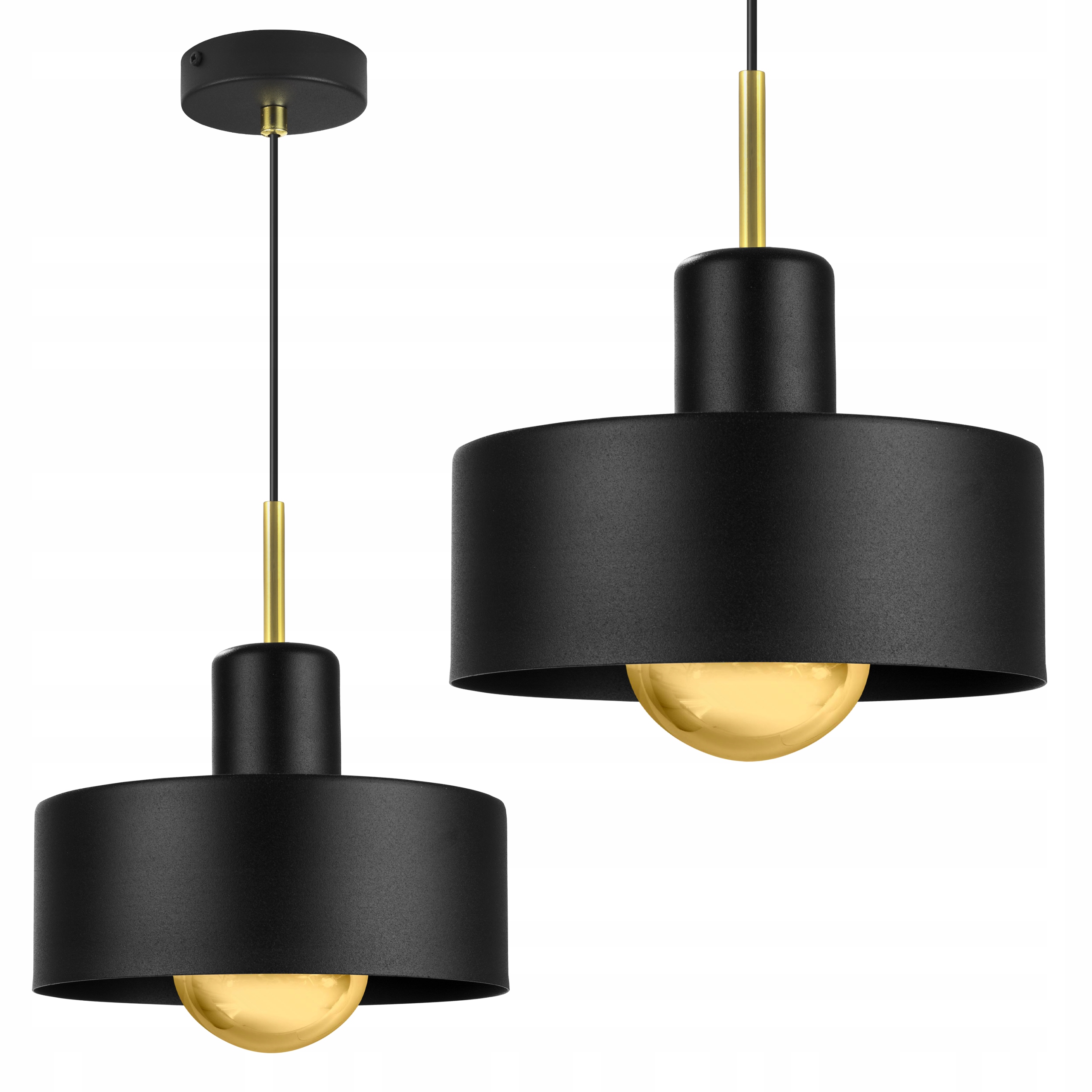 Závěsné Stropní Svítidlo Lustr Černá Bílá Jednoduché Do Kuchyně Obývacího Pokoje