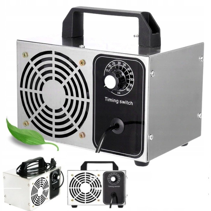 GENERATOR OZONU OZONATOR 60 000 MG/H + CZASOMIERZ DO DOMU SAMOCHODU MOCNY