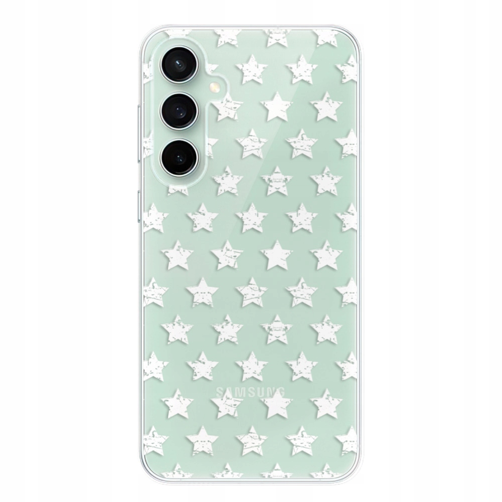 Silikonowe etui iSaprio Stars Pattern białe Samsung Galaxy S23 Fe