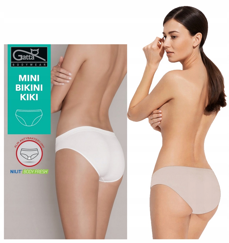 

Figi Majtki Gatta Mini Bikini Bezszwowe Natural L