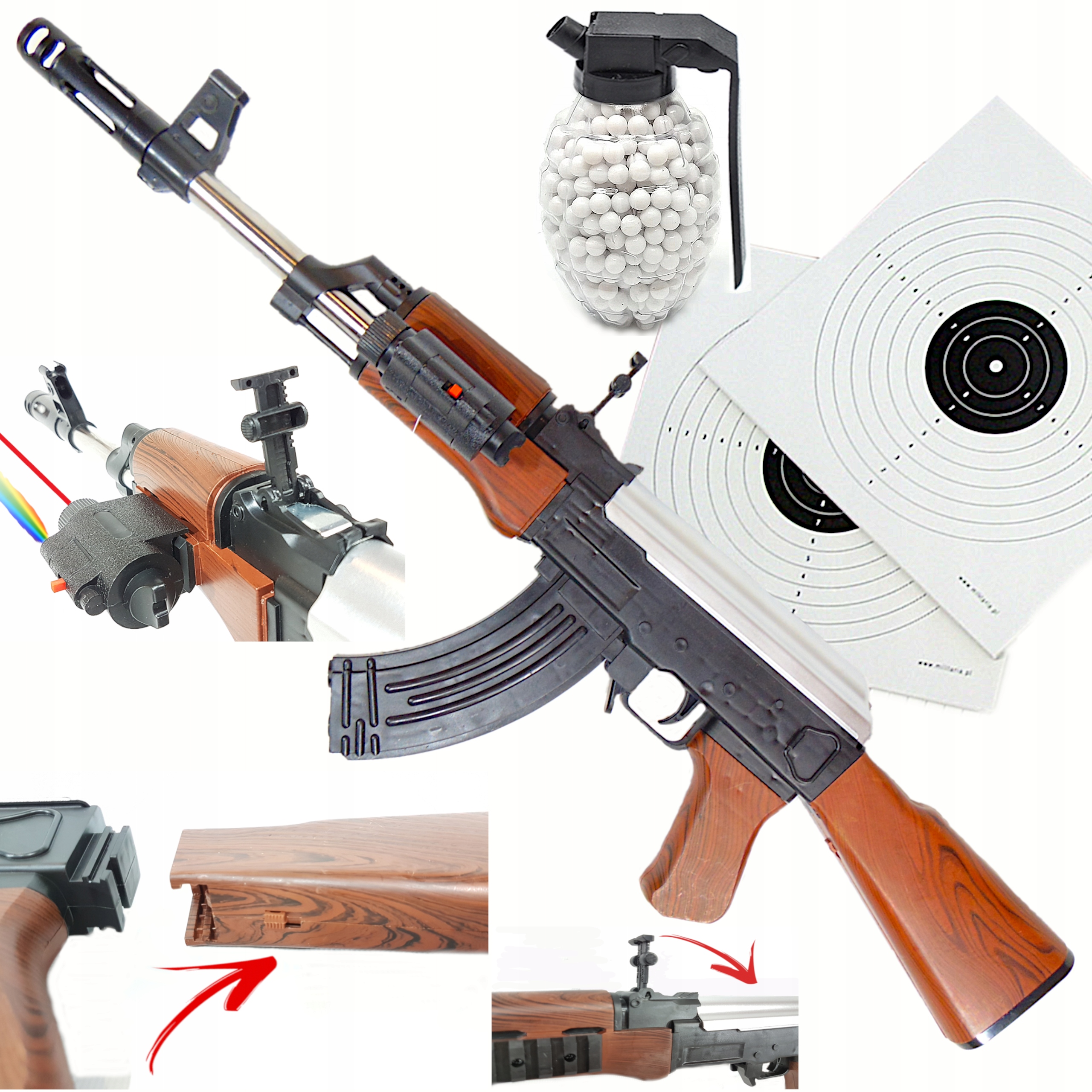 

Karabin AK-47 Kałasznikow Na Kulki+ 1 szt. Granat