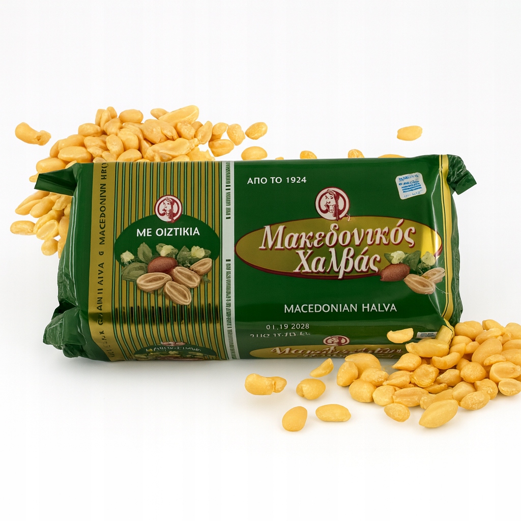 Řecká chalva s arašídy Makedoniko 1kg lahodná sladká
