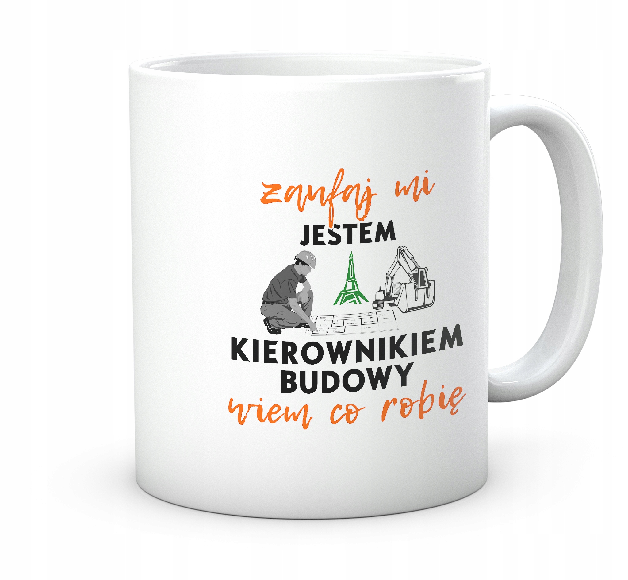 

Kubek do pracy zaufaj jestem kierownikiem budowy