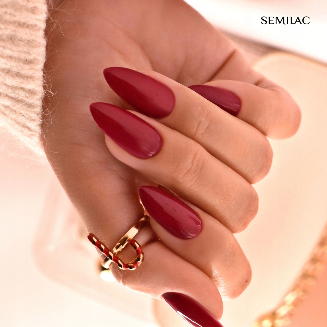 Semilac 401 Raspberry Wine UV LED Lakier Hybrydowy do paznokci 7ml Kolekcja Tastes of Fall