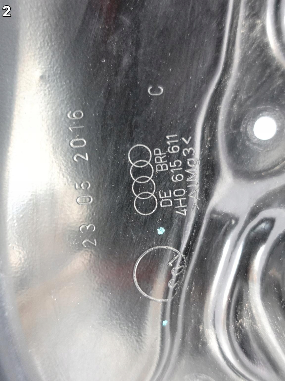 AUDI S8 plus A8 4H0 D4 13-17 blende abdeckung scheibe brems links heck CERAMIKA