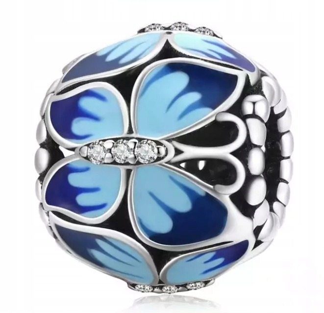 

Charms do Pandora Subtelny Niebieski Motyl