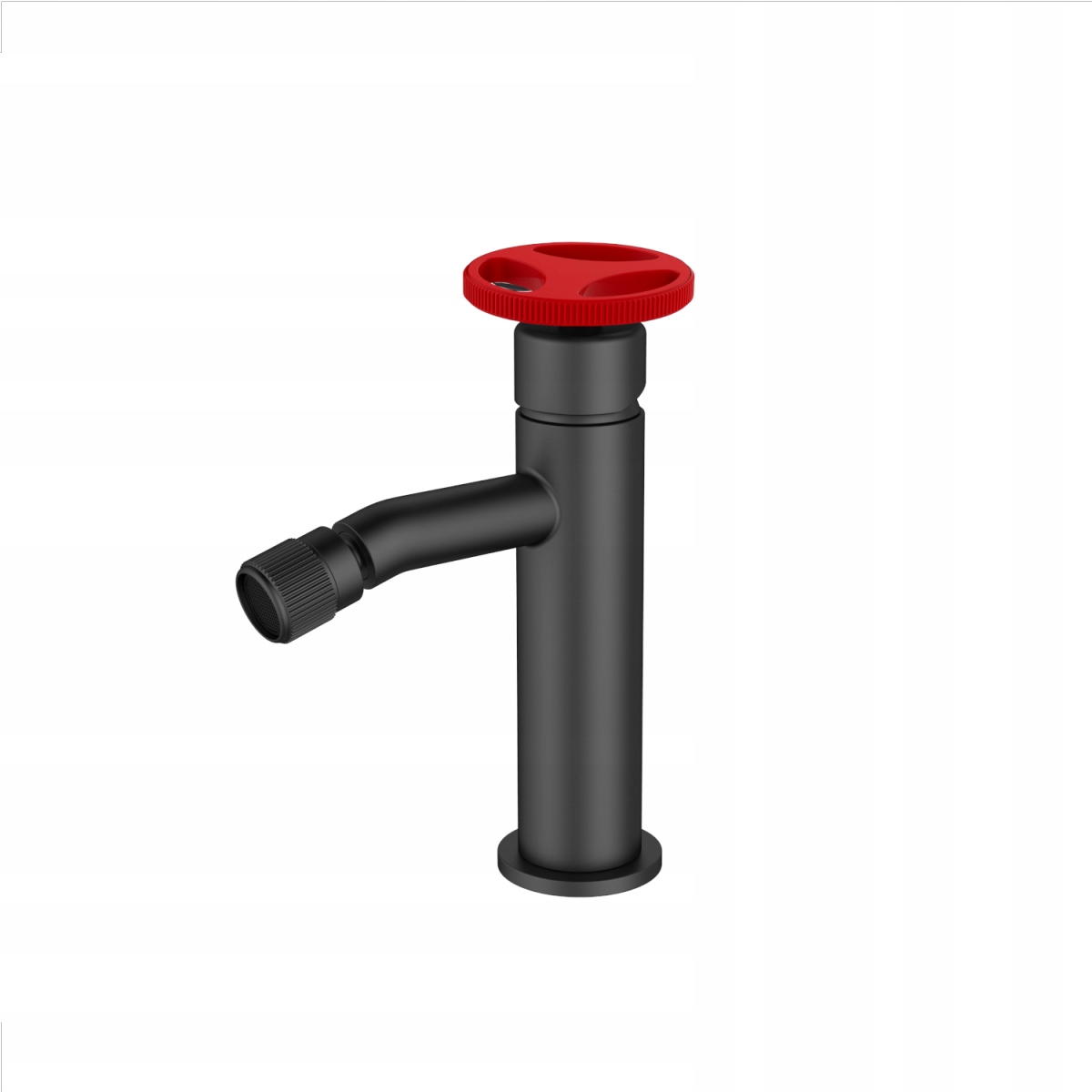 Stojánková bidetová baterie Loftea černá/červená