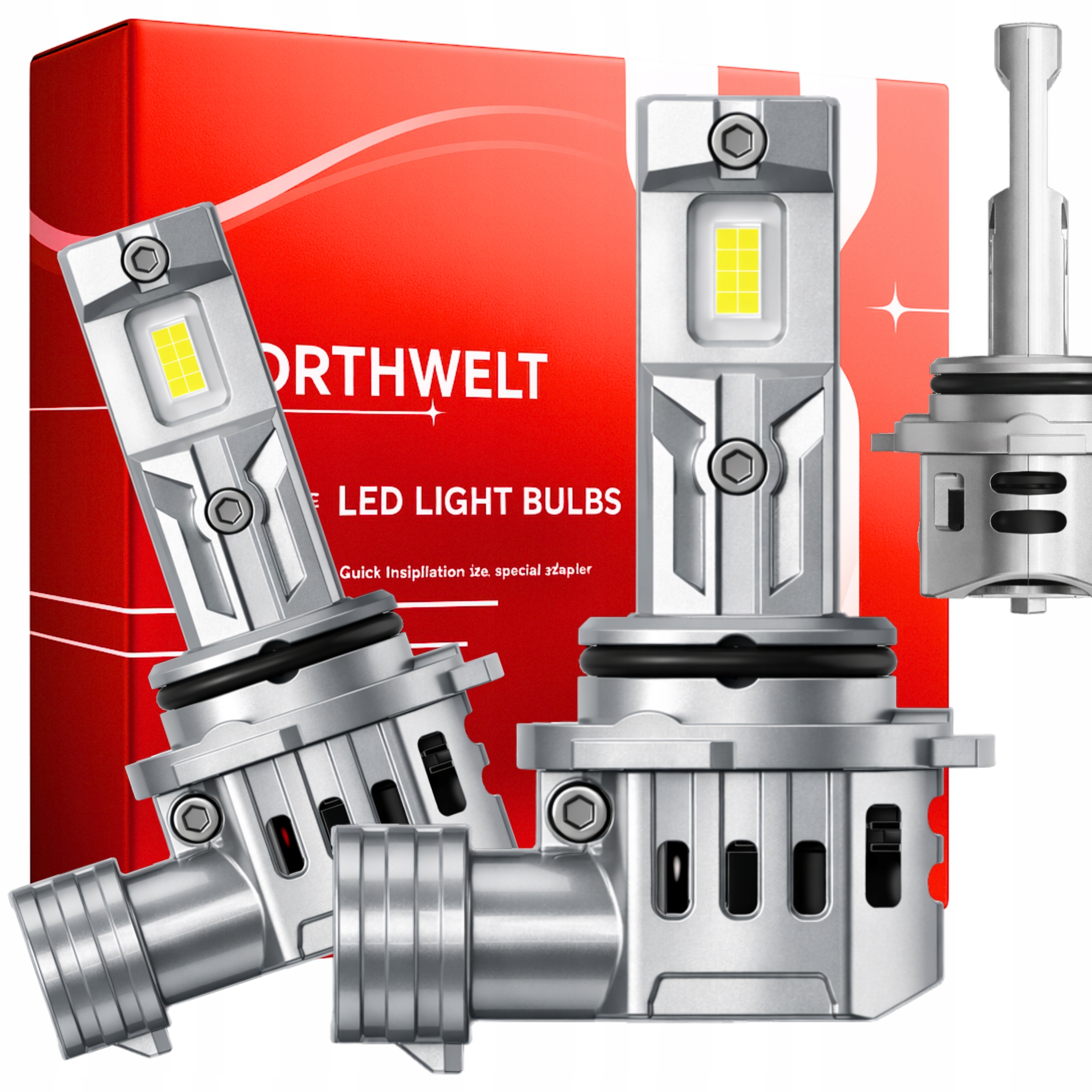 Žárovky HB4 9006 Led Homologace Canbus Silné Bílé Světlo Xenon