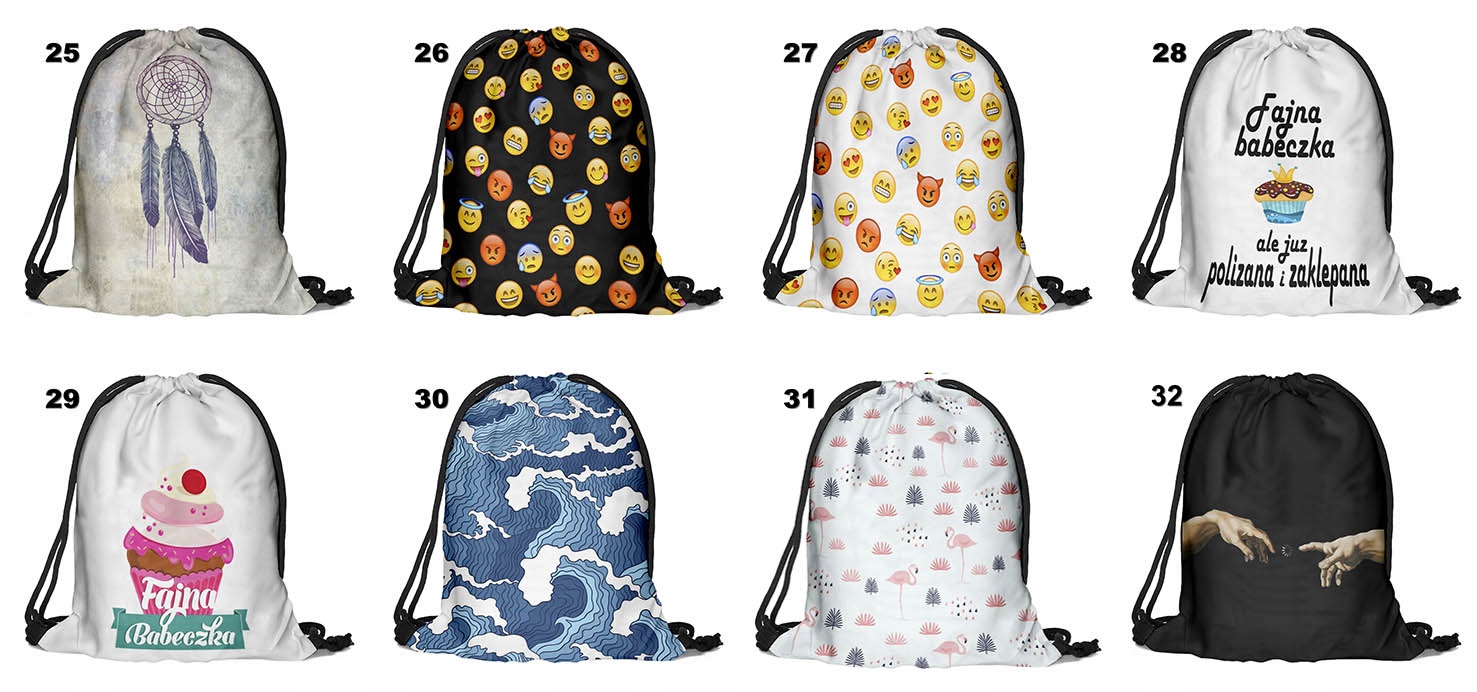 Worek Plecak Buty Szkolny Przedszkola Szkoły WZORY Workoplecak Przedszkole Płeć chłopcy dziewczynki