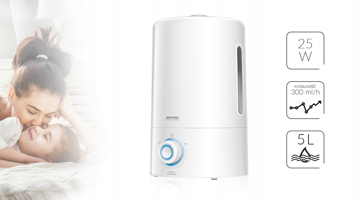 MPM Ultradźwiękowy Nawilżacz Powietrza MNP-03 EAN (GTIN) 5903151003287