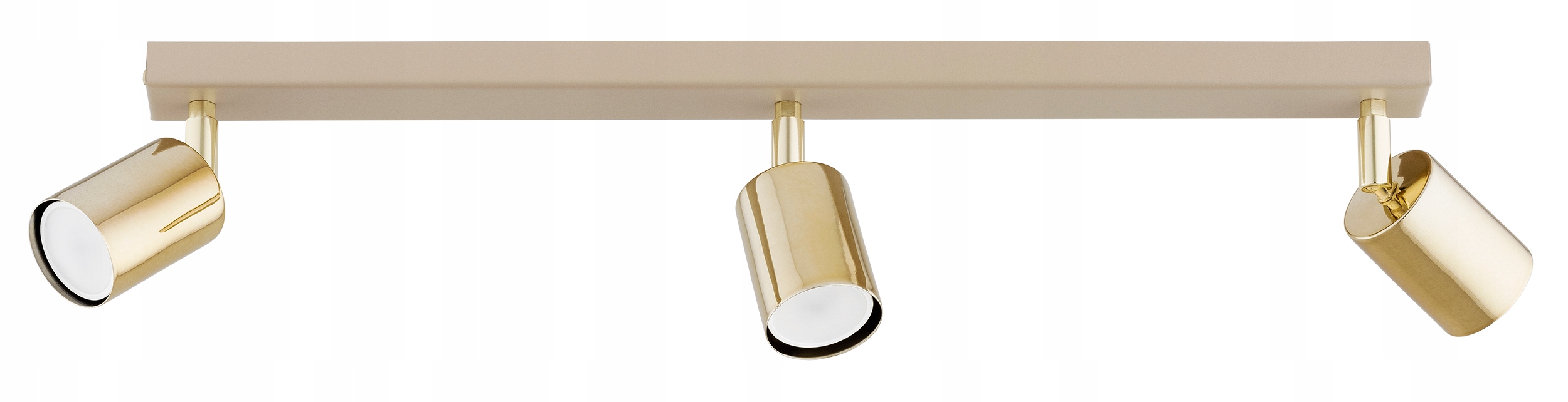Lampa Sufitowa Halogenowa Szyna Spot Ecru Złoty Beż Gu10