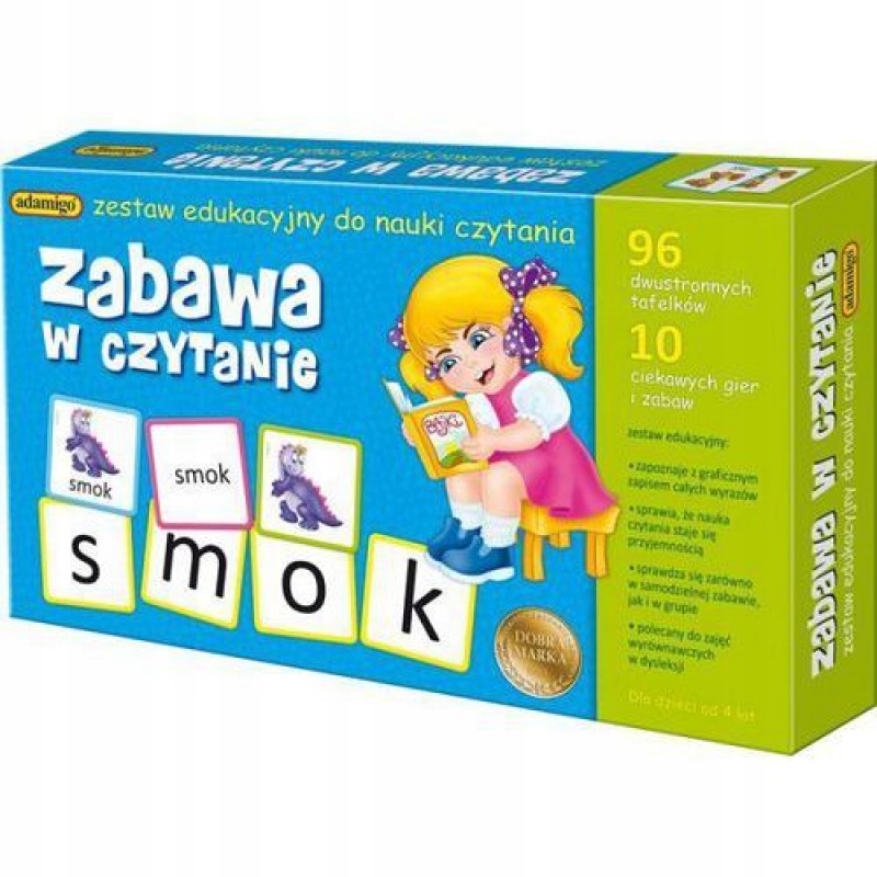 Gra Planszowa Dla Dzieci Zabawa W Czytanie Zestaw Edukacyjny Dziecięcy