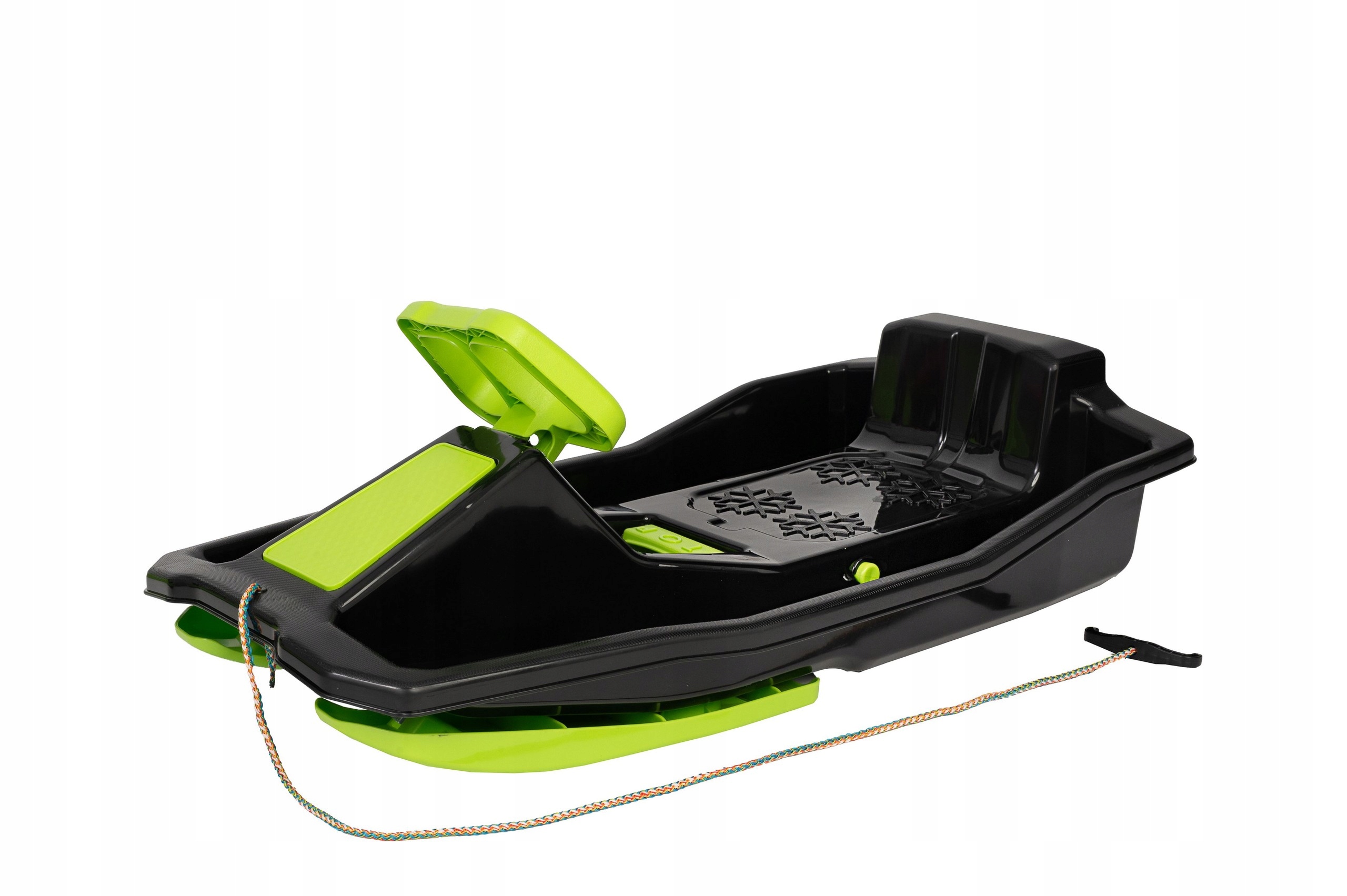 Sanki z Kierownicą Hamulcem kierownica plastikowe Bobslej ślizg dwie Płozy