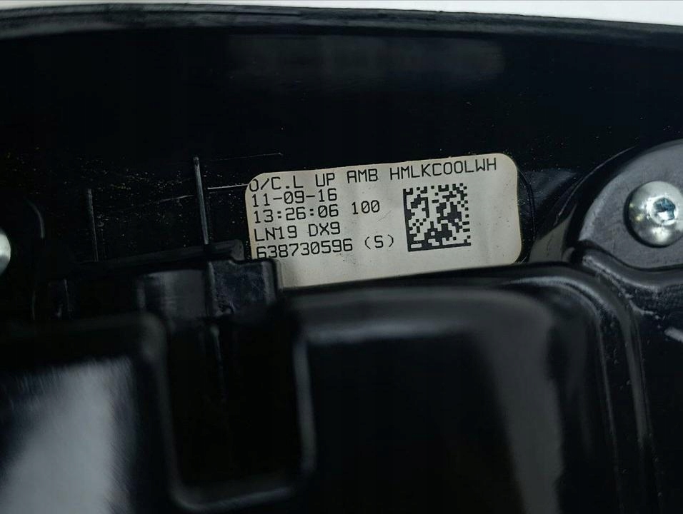 внутренние Освещение Dodge CHARGER 2017 5LN19DX9AC