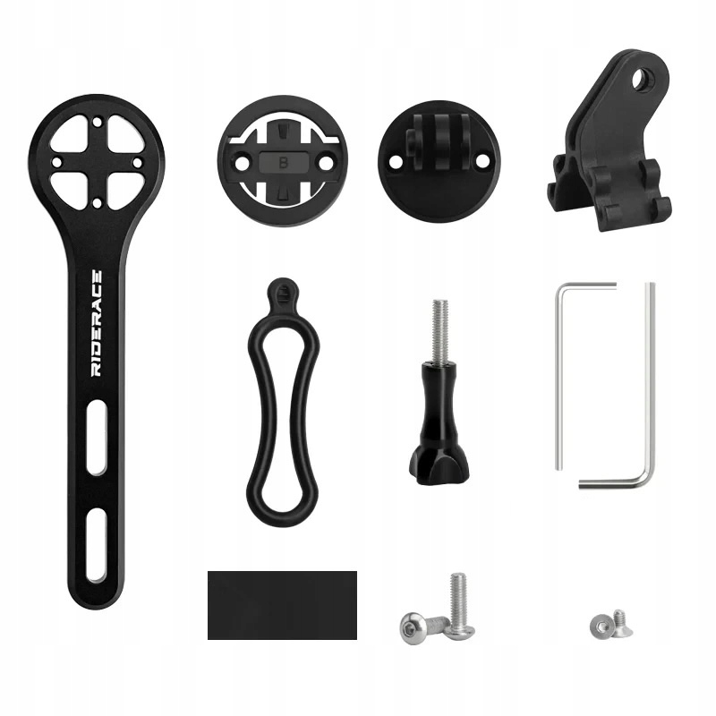 Uchwyt aluminiowy na rower Riderace Mocowanie Bryton GoPro Led (RN1924-B)