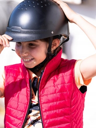 KASK JEŹDZIECKI DO JAZDY KONNEJ TOCZEK M 55-58cm Marka Fouganza