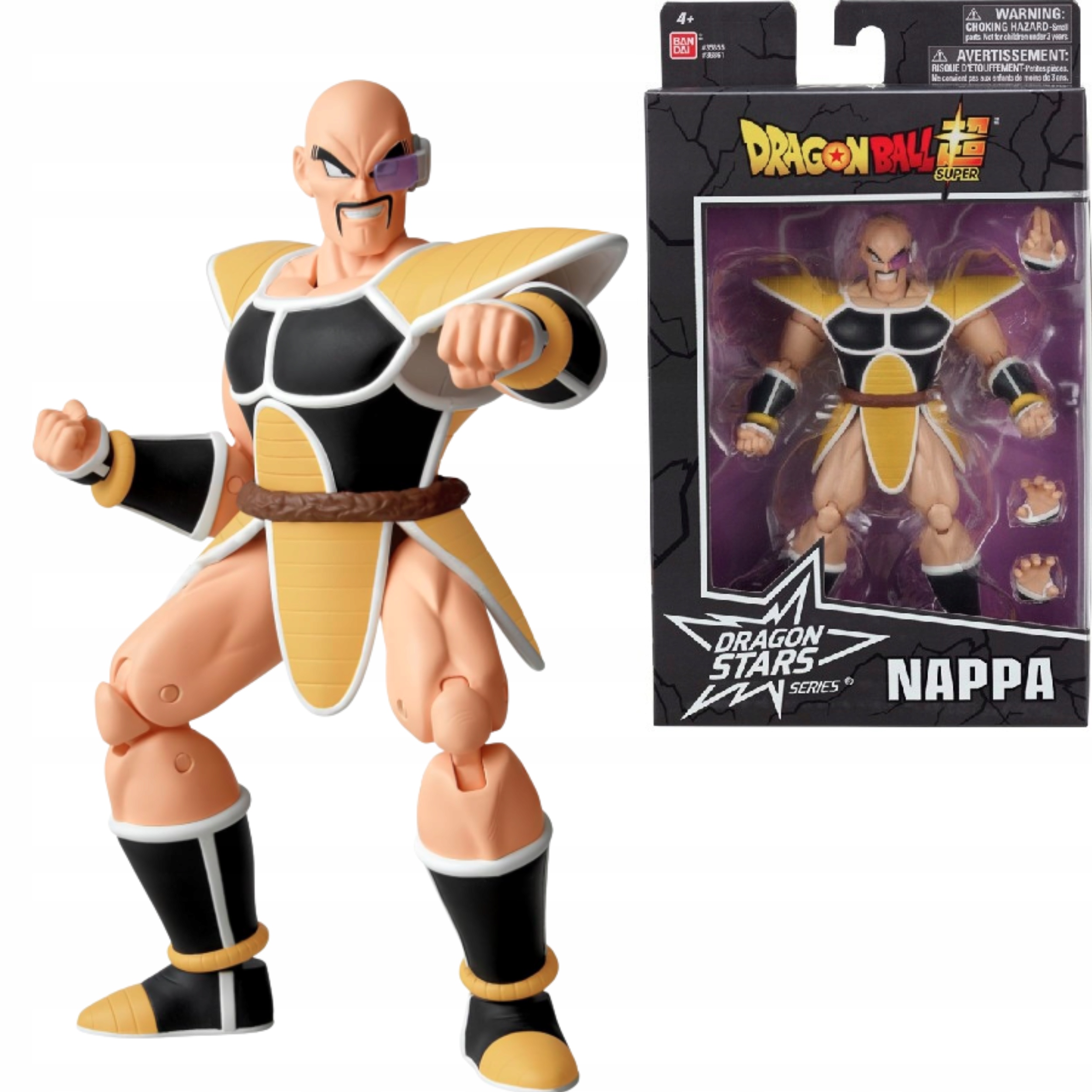 Dragon Ball Dragon Stars Nappa 16 CM Bandai Figurka Anime Bojovník Saiyan