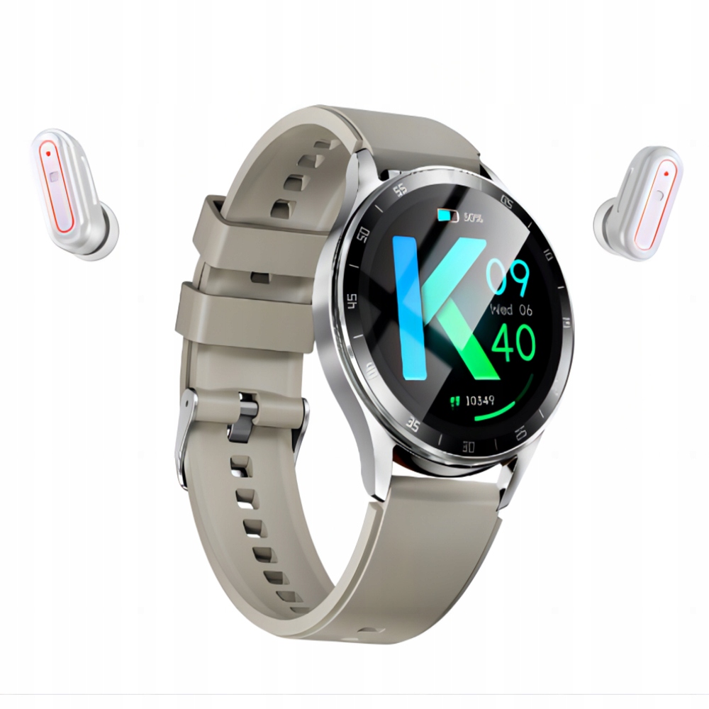 ZEGAREK SMARTWATCH MĘSKI 2 w 1 SŁUCHAWKA BLUETOOTH SPORTOWY WODOODPORNY
