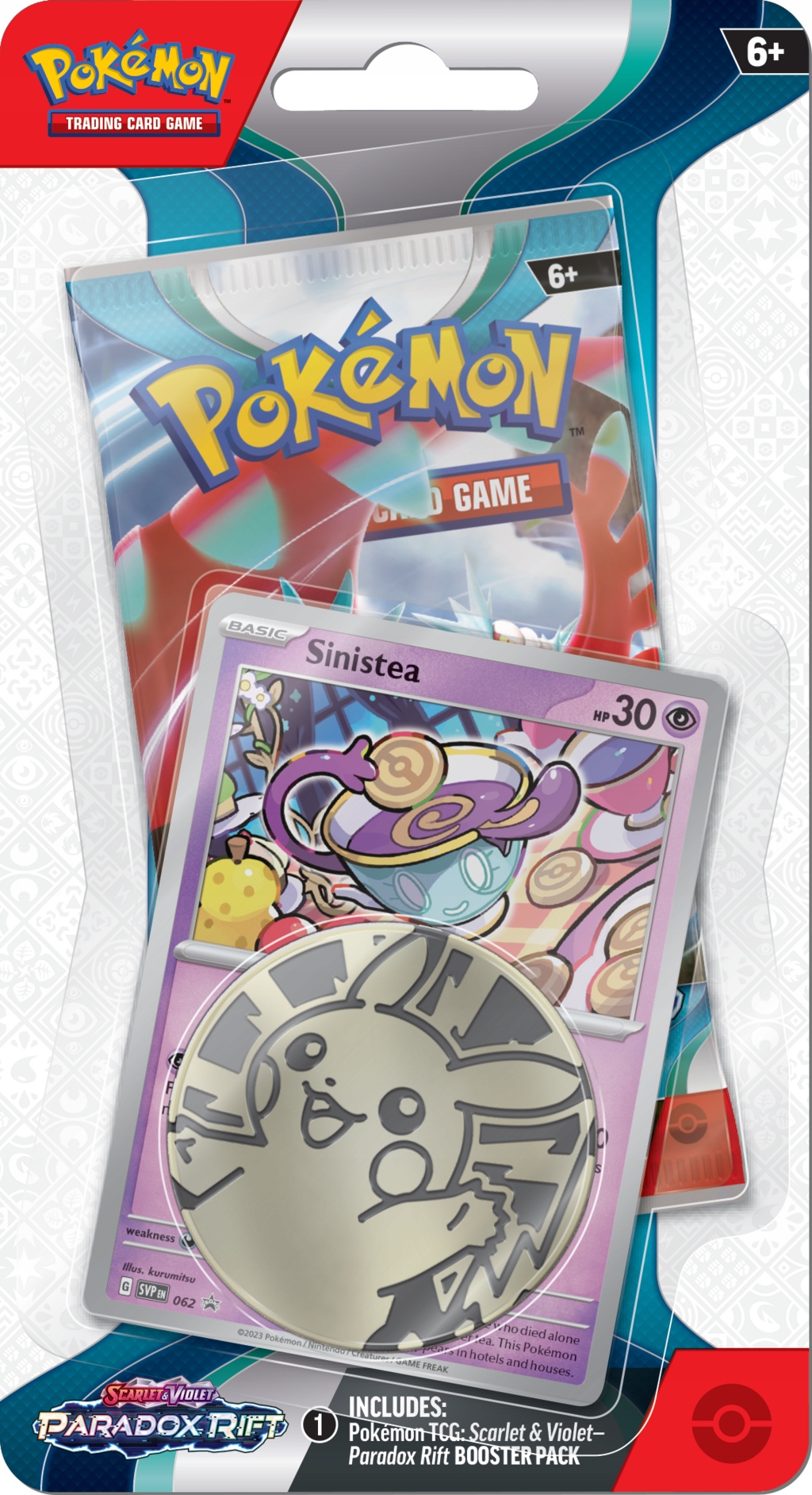 Pokémon TCG: S&V Paradox Rift – Checklane Blister – Sinistea +kod -oryginał