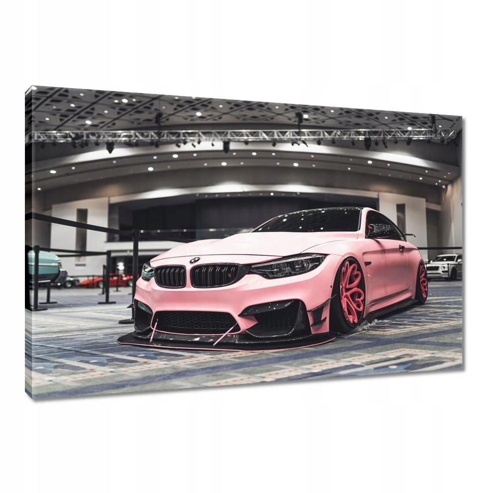 

Obrazy 90x60 Różowe Bmw Auto Samochód