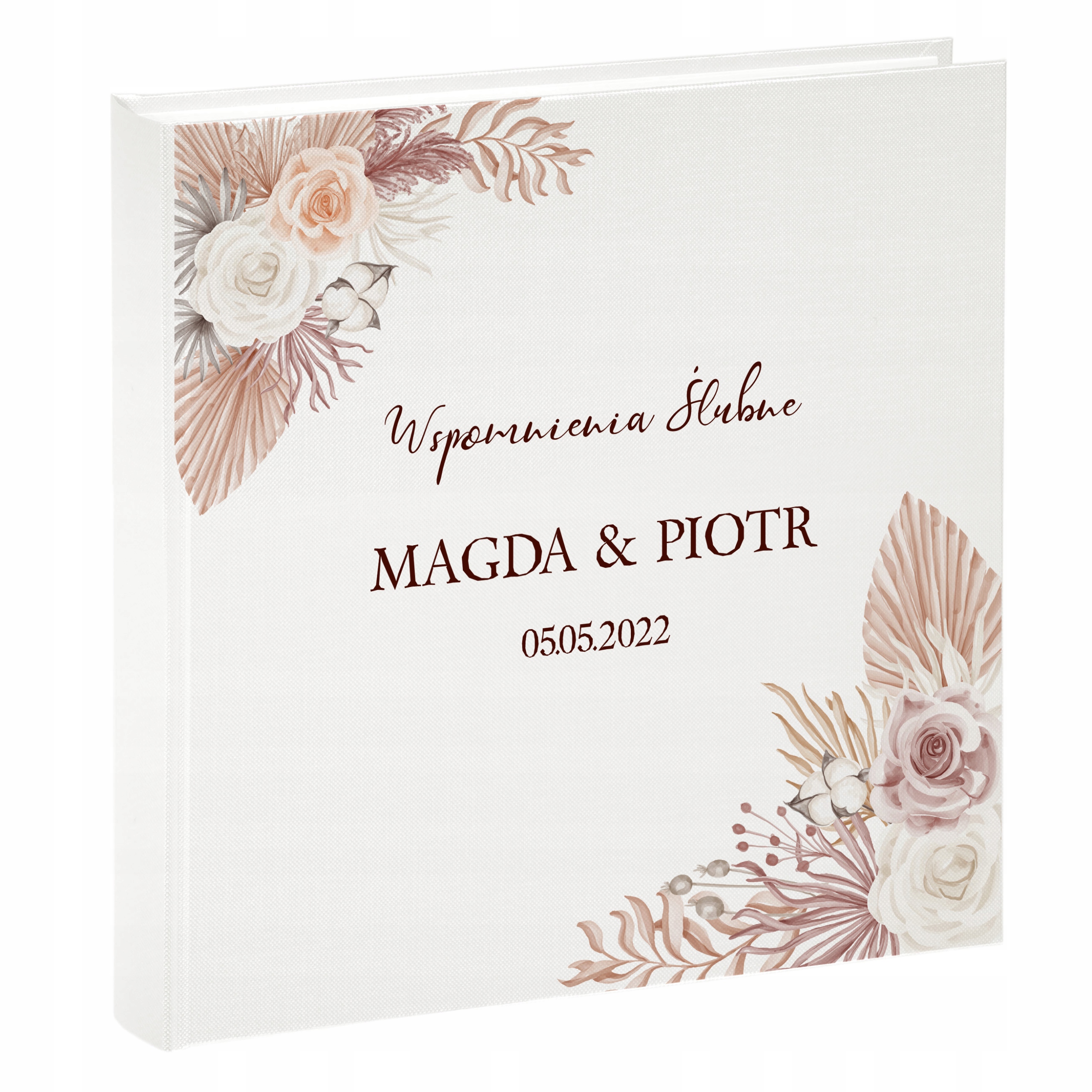 Elegantní perleťové svatební fotoalbum s vaším potiskem 30 karet Svatba