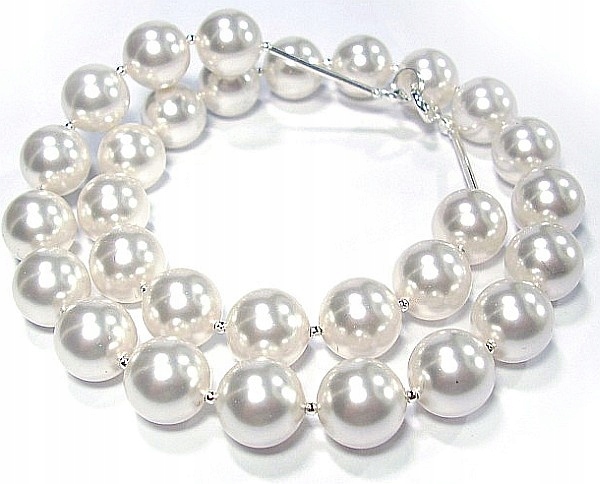 Náhrdelník Velké perly Krystaly -=8 barev=-