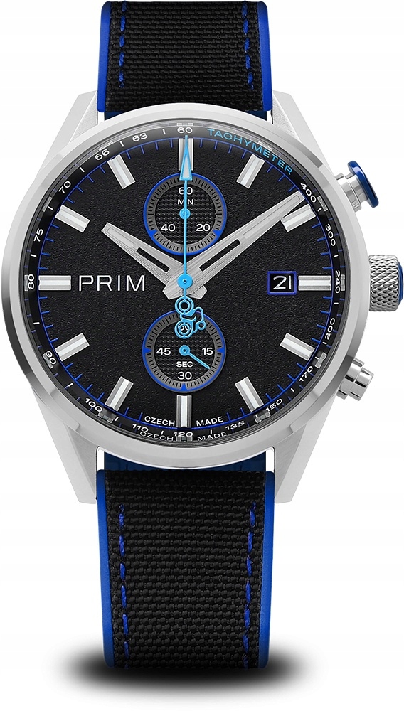 Męski Wodoszczelny Sportowy Zegarek Prim Cycling Chrono W91P.13244.B