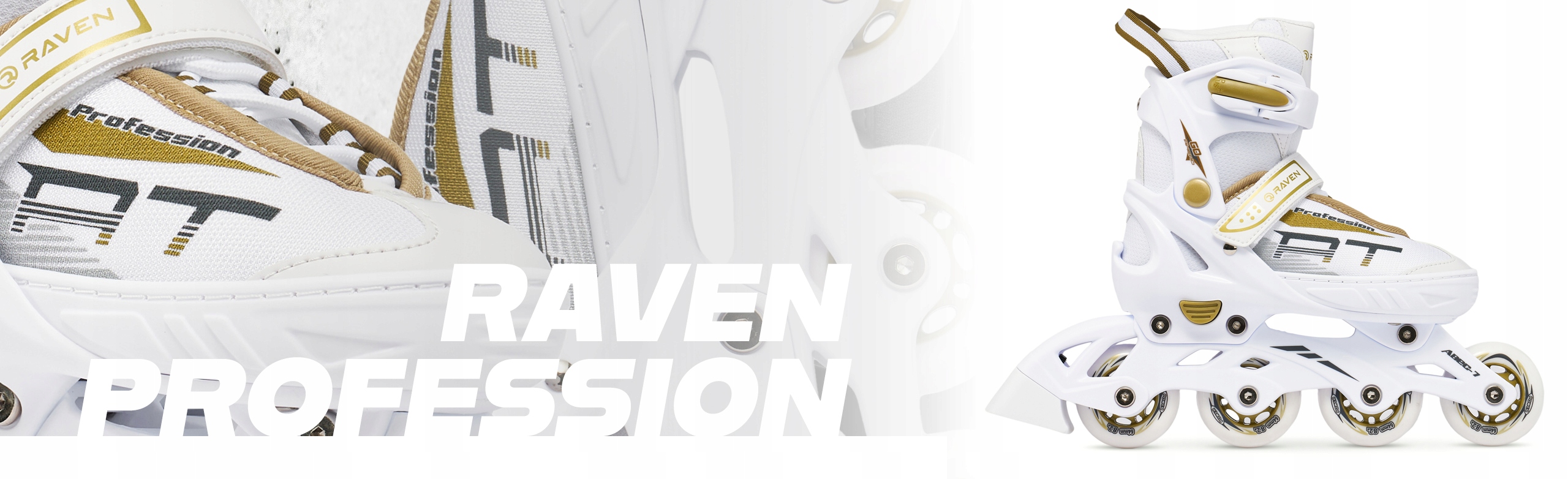 Регульовані ролики RAVEN Profession White/Gold 38-42