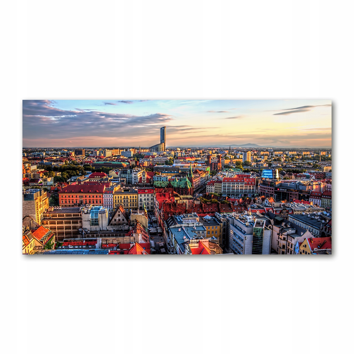 

Foto obraz szkło akryl Panorama Wrocławia 120X60cm