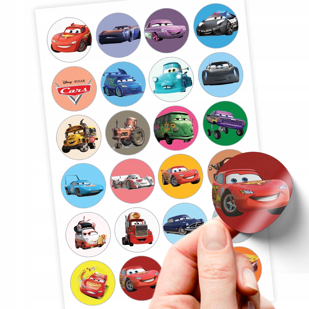 

24 Naklejki Cars Auta Zygzak Jakość