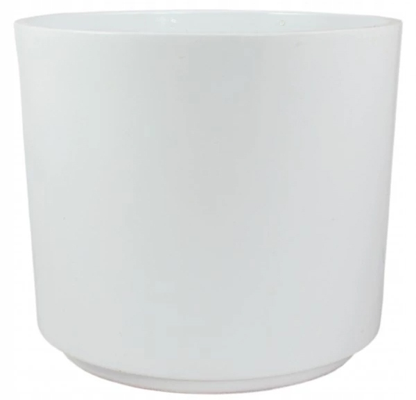

Doniczka Osłonka Ceramiczna 16 cm Biała Połysk