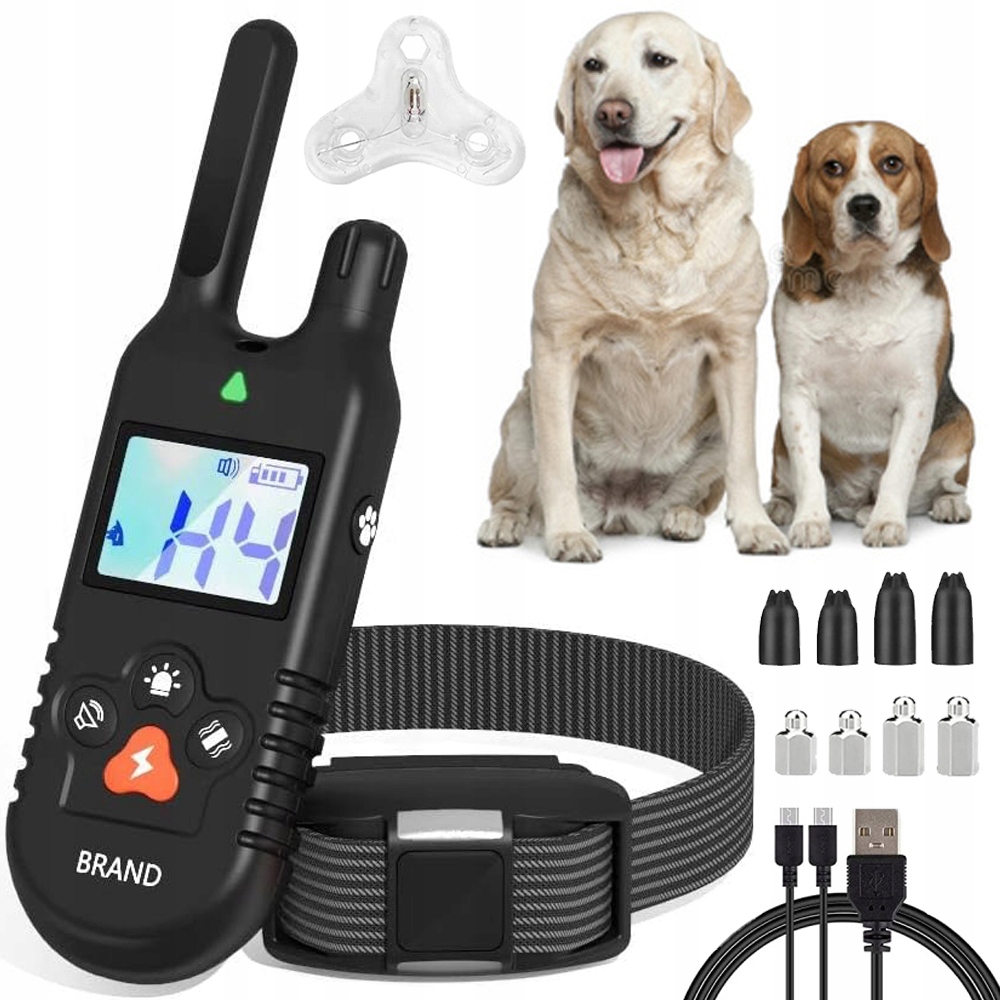 Levně Elektrický Obojek Pro Psa Tréninkový Obojek Pro Trénink Led 915 m