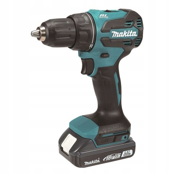 Makita DDF490WVE wiertarka akumulatorowa 18V/2*2Ah Lxt Basic, 65Nm, 500-1900 obr./min