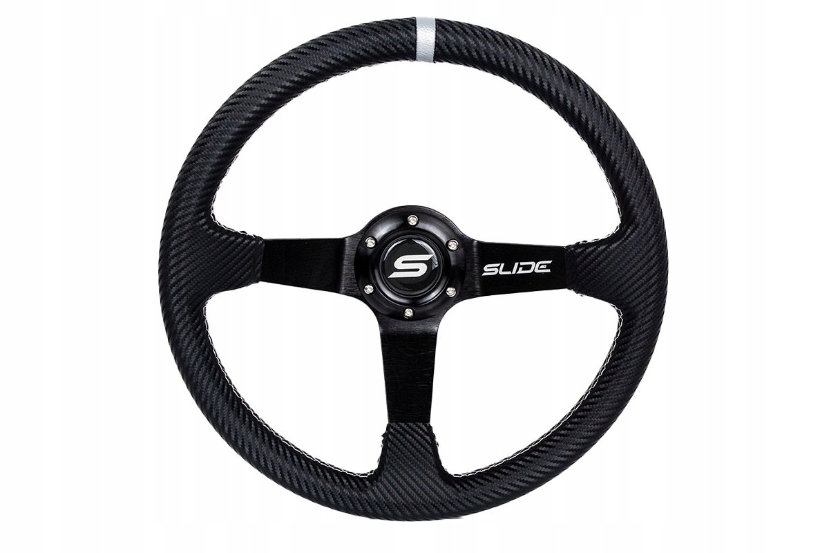 Volant Slide 350 mm offset: 90 mm Carbon Silver Strip