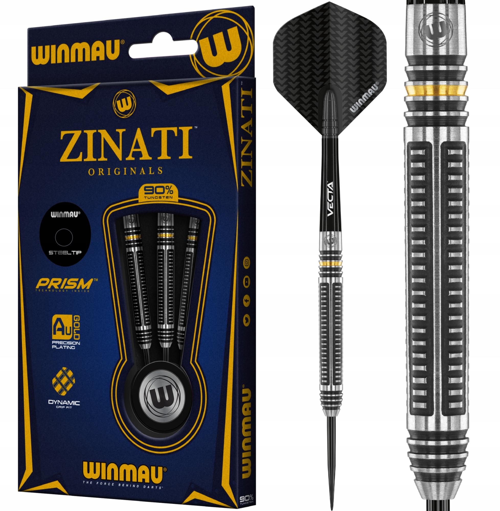 Lotki Rzutki Dart Winmau Zinati 90% Wolfram 24g