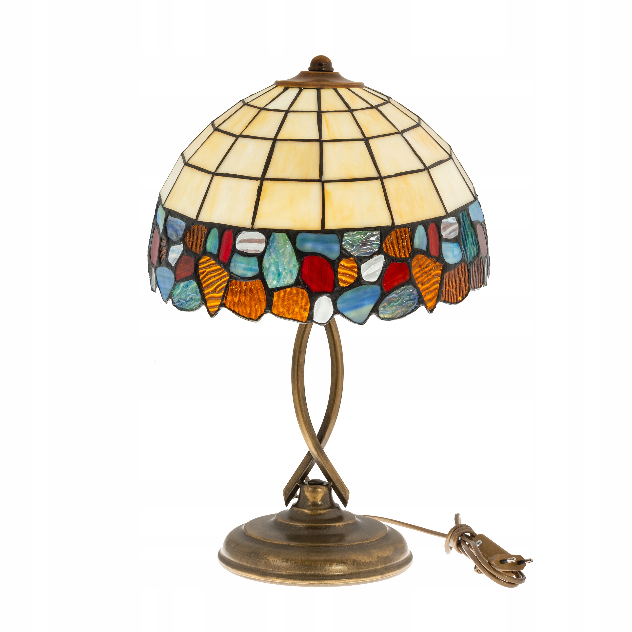 Stolová vitrážová lampa v štýle Tiffany