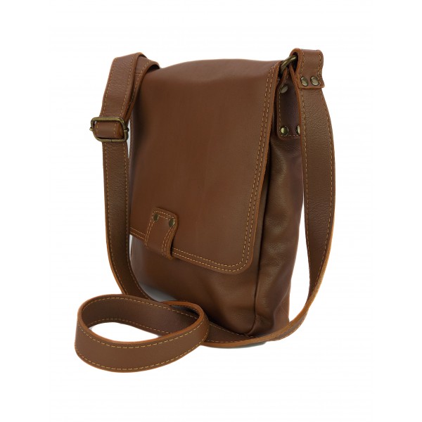 Vynikající Prostorná Kabelka Přes Rameno Z Italské Přírodní Kůže Barva Camel