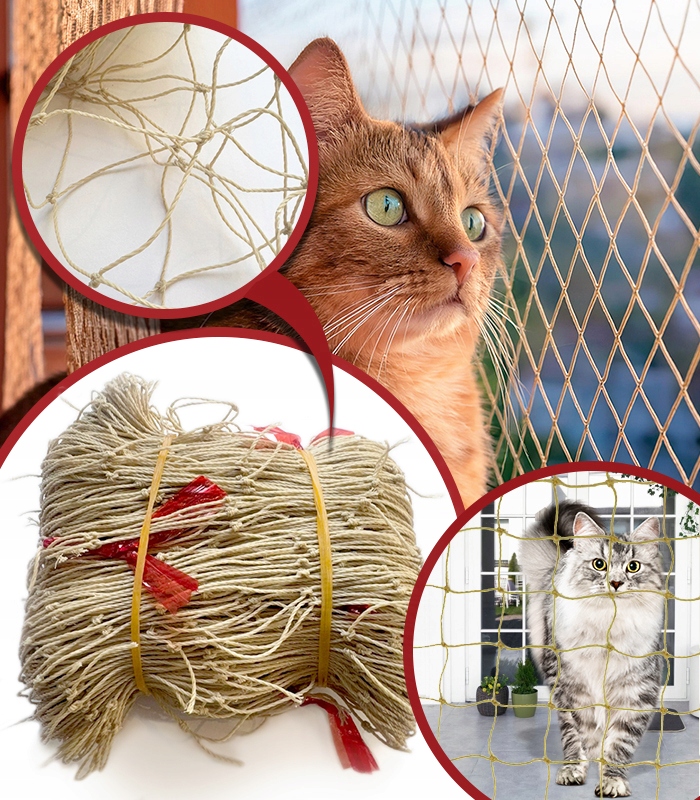 Levně Ochranná Síť Na Balkon Okno Pro Kočky Proti Holubům 8x3m oko 5x5 cm
