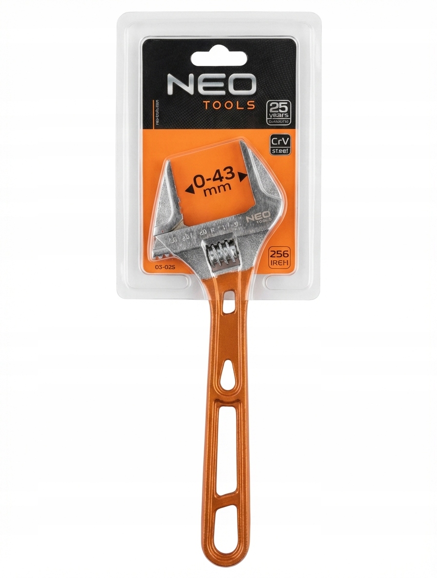 Klucz nastawny 256mm zakres 0-43mm 03-025 Neo