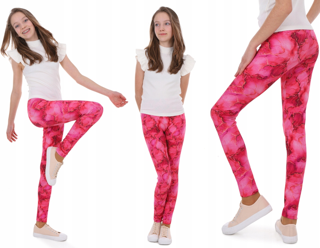 

Legginsy wzorzyste, Druk Cyfrowy 146 Kropek 09