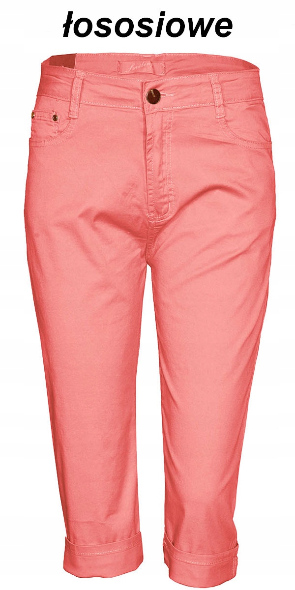 

Spodnie damskie rybaczki elastan Wyższy Stan 48