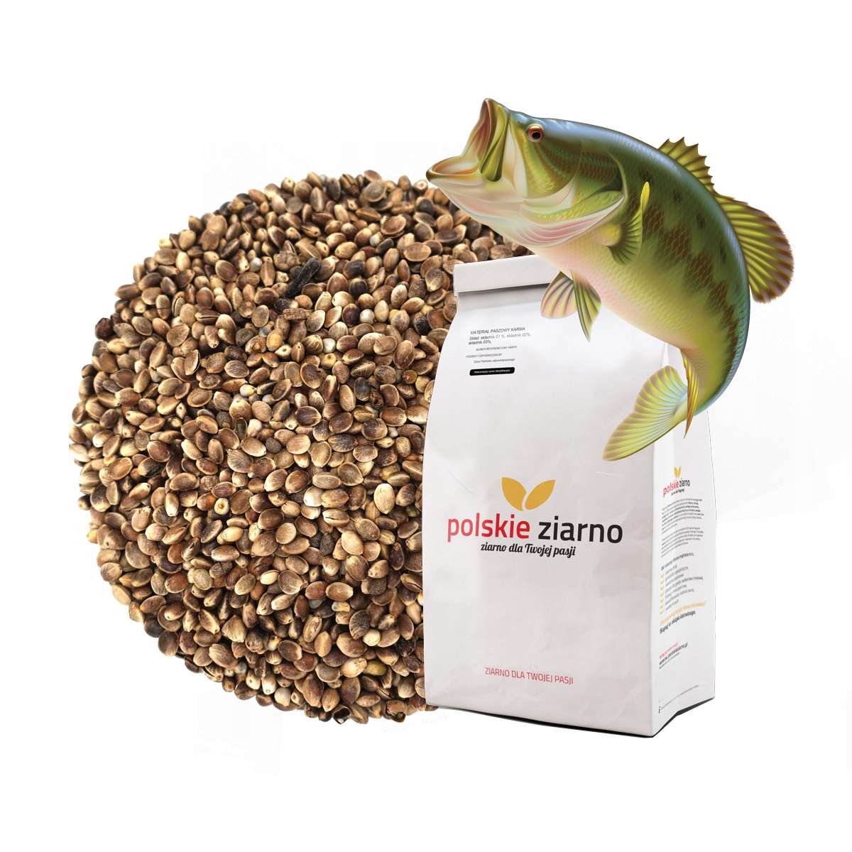 Konopí zrna Návnada pro ryby, Krmivo 10 kg