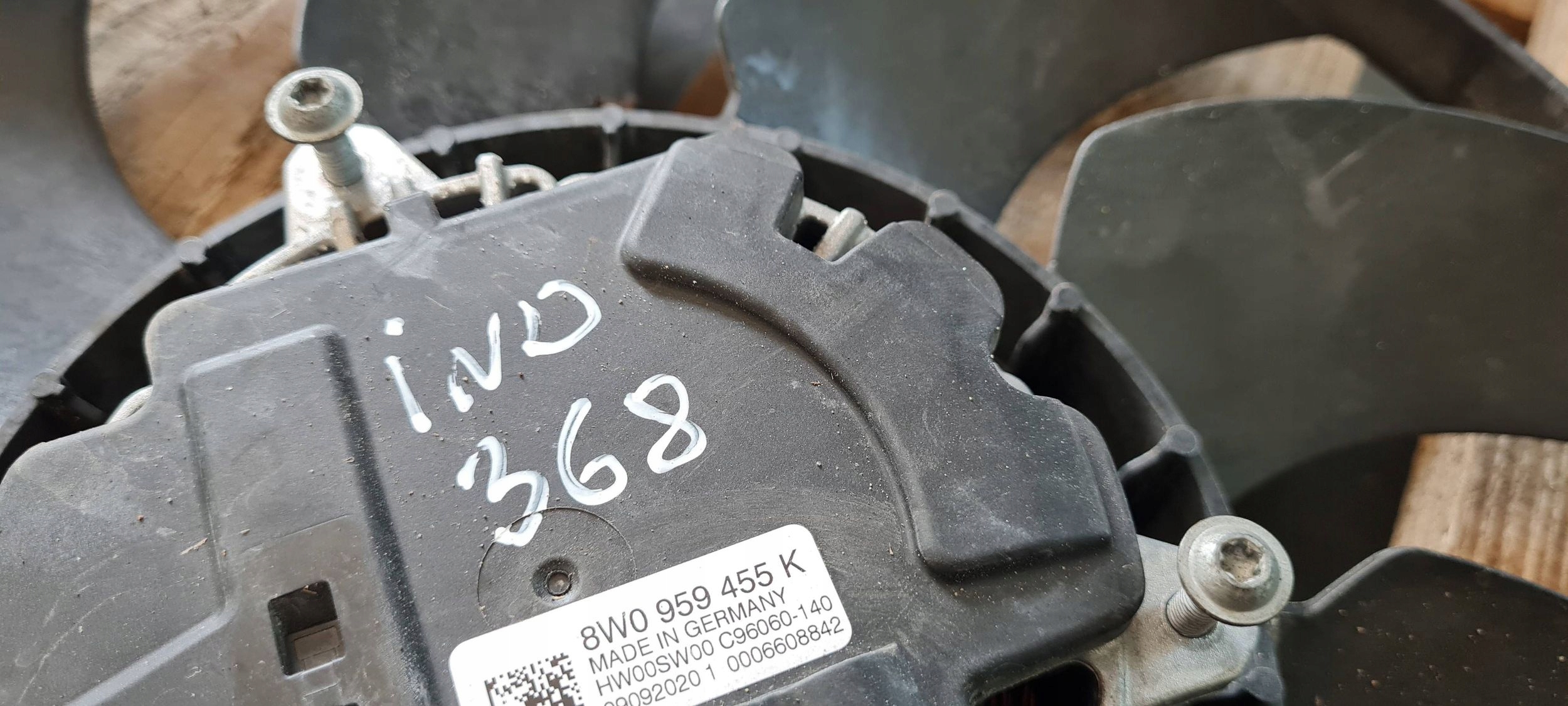 RS5 8W LIFT S5 A5 ventilátor vrtule chladiče A4 B9 A6 A7 8W0959455K
