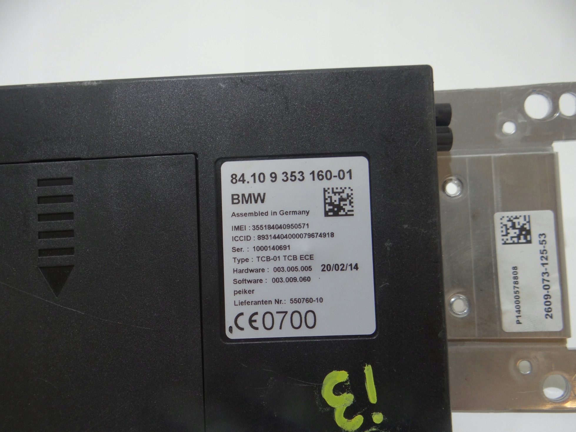 modulo Centralina TELEMATIK BMW I3 9353160