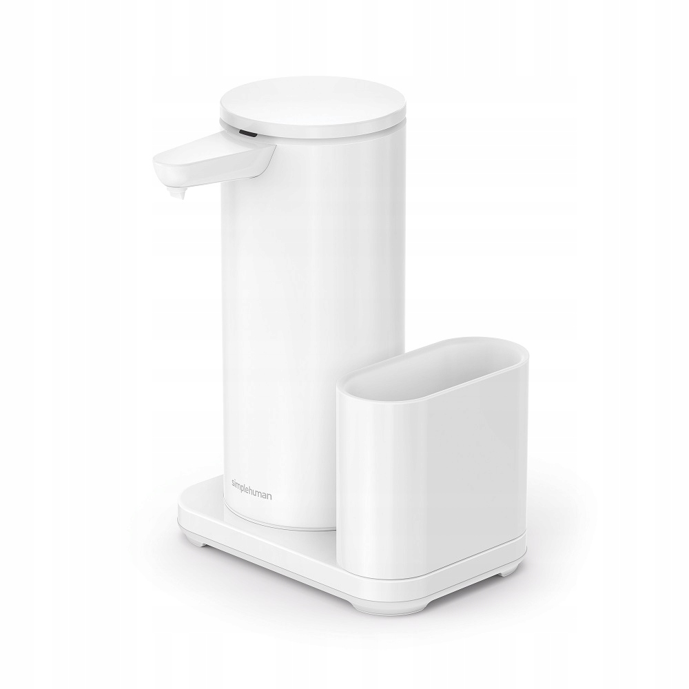 simplehuman Automatický dávkovač tekutého mydla s nádobou, špongiou, biely
