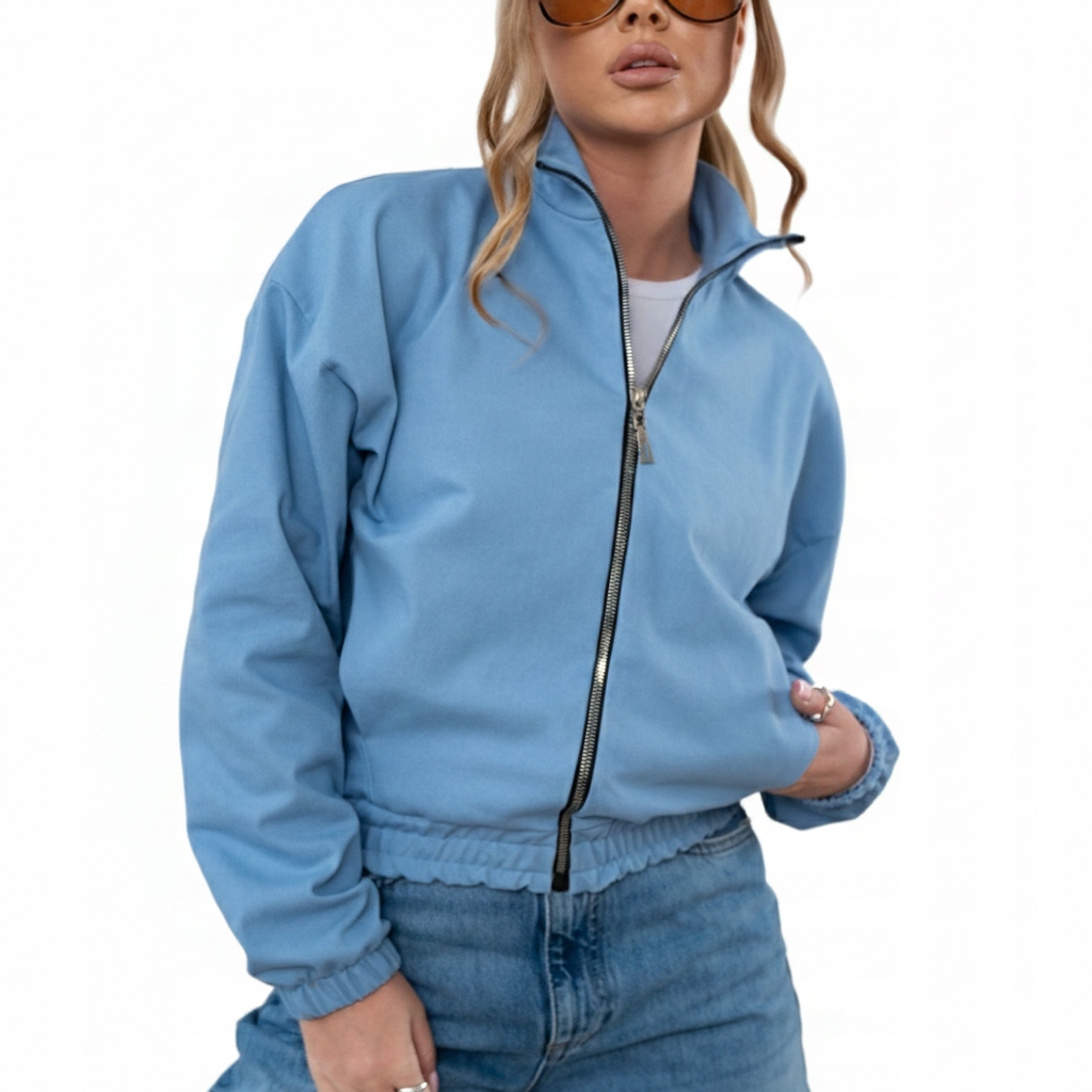 Piękna bomberka jeansowo damska rozpinana kurtka bluza Polski Producent S/m