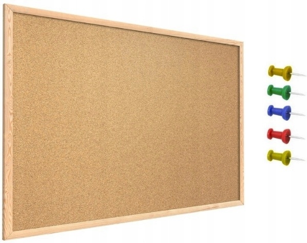 TABLICA KORKOWA DREWNIANA 120X90 + GRATISY Kod producenta DREWNIANA RAMA